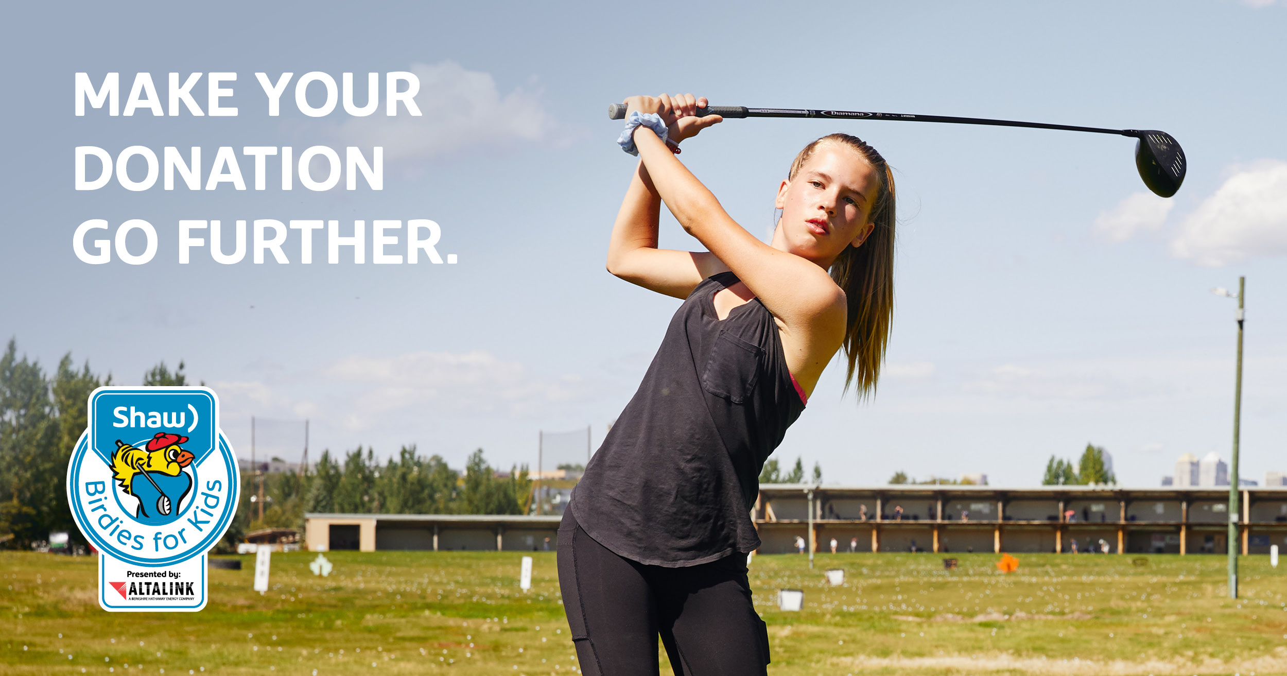 Photo of a girl playing golf